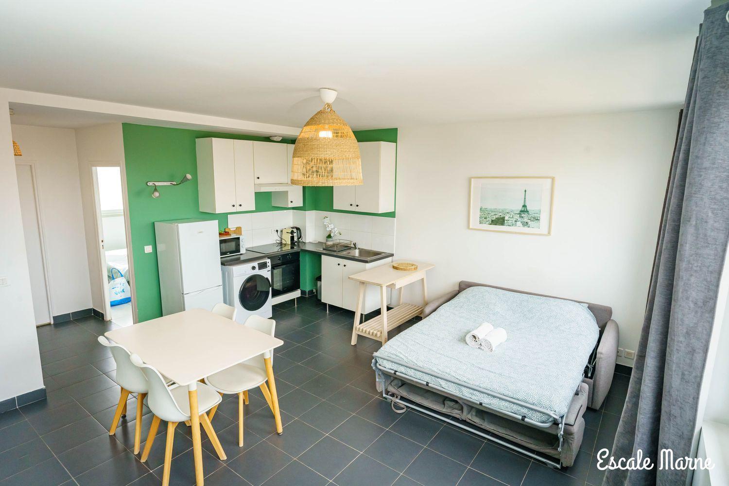 Escale-Marne Fr - 202 - Free Parking - Free Luggage Storage - All Equipped - Linen Included - Washing Machine - 10Mn Walk Metro 8 - Rer A - Panoramic View - From 1 To 14 Guests Maisons-Alfort Extérieur photo