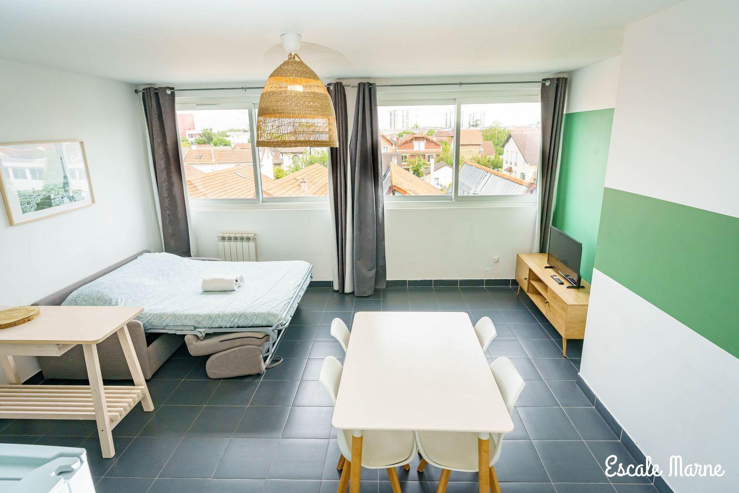 Escale-Marne Fr - 202 - Free Parking - Free Luggage Storage - All Equipped - Linen Included - Washing Machine - 10Mn Walk Metro 8 - Rer A - Panoramic View - From 1 To 14 Guests Maisons-Alfort Extérieur photo